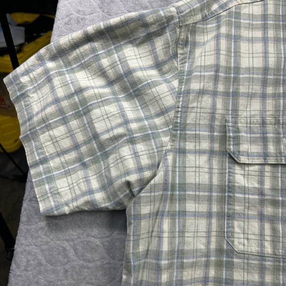 L.L.Bean Traditional Fit Plaid Shirt Men's XL Short Sleeve Cotton Button Up - Picture 5 of 9